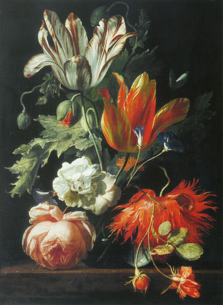 Simon Verelst - A Vase of Flowers