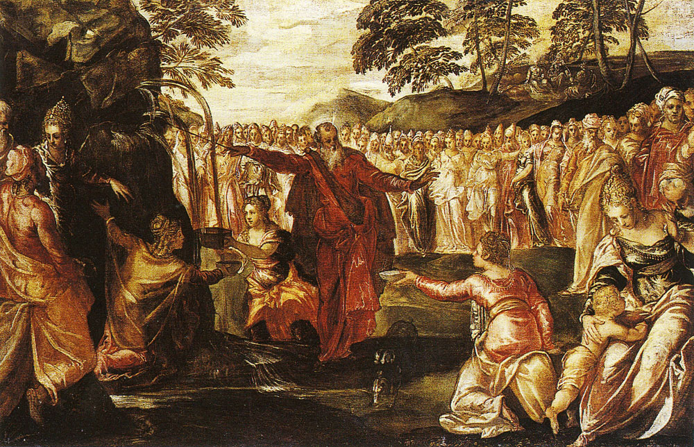 Tintoretto - Moses Striking the Rock