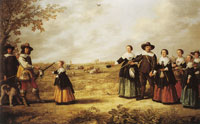 Jacob and Aelbert Cuyp Portrait of a family in a landscape