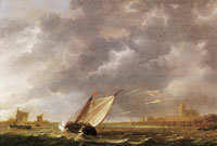 Aelbert Cuyp The Maas at Dordrecht in a storm