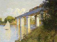 Claude Monet The railroad bridge at Argenteuil