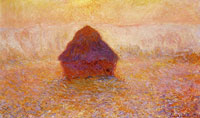 Claude Monet Wheatstack (Sun in the mist)
