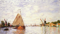 Claude Monet The Zaan River at Zaandam