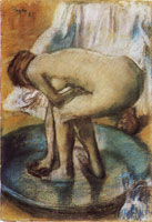 Edgar Degas Woman bathing in a shallow tub