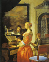 Frans van Mieris the Elder The duet
