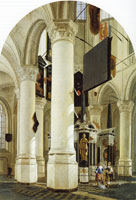 Gerard Houckgeest Interior of the Nieuwe Kerk, Delft, with the tomb of William the Silent