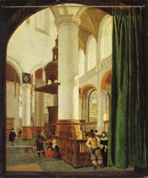Gerard Houckgeest Interior of the Oude Kerk, Delft