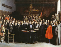 Gerard ter Borch The Swearing of the Oath of Ratification of the Treaty of Münster, 15 May 1648