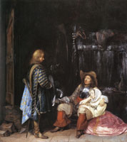 Gerard ter Borch The unwelcome call