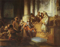 Gerbrand van den Eeckhout Christ Teaching in the Synagogue at Nazareth