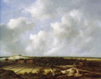 Jacob van Ruisdael View of the Dunes near Bloemendaal with Bleaching Fields