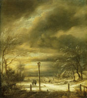 Jacob van Ruisdael Winter Landscape with a Distant View of Haarlem