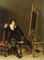 Pieter Codde Smoking painter