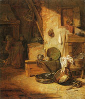 Willem Kalf Kitchen interior