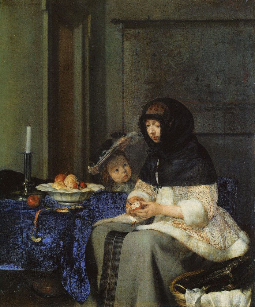 Gerard ter Borch - Woman Peeling Apples