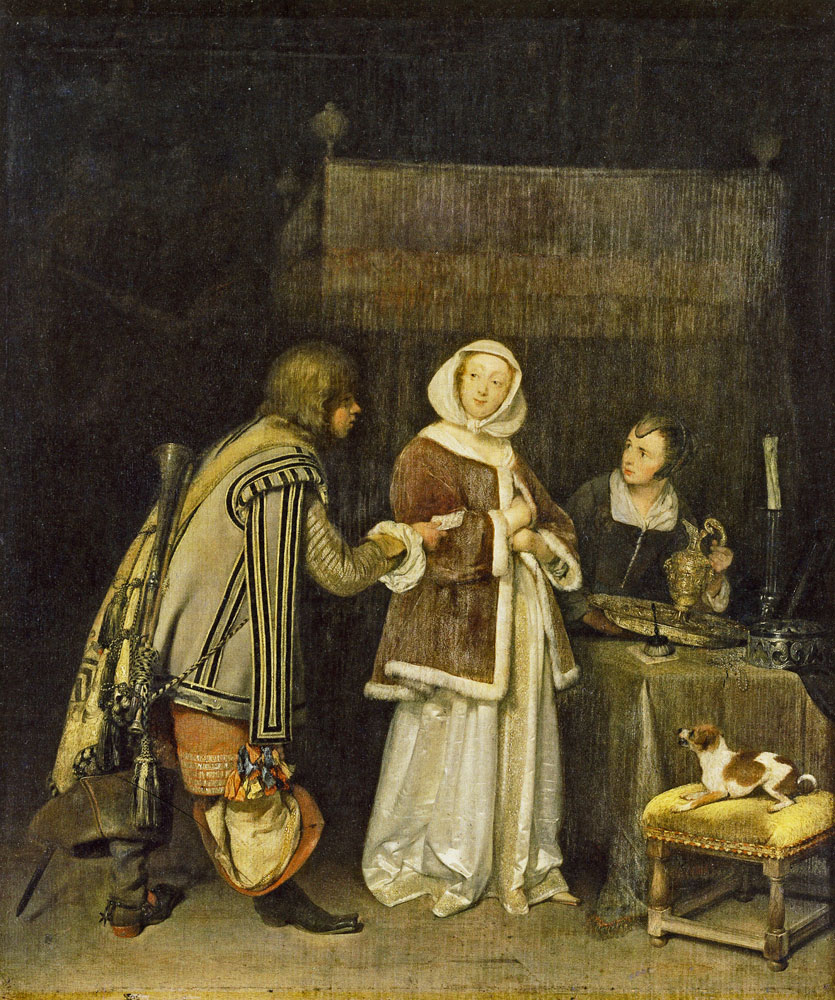 Gerard ter Borch - Young Woman Refusing a Letter