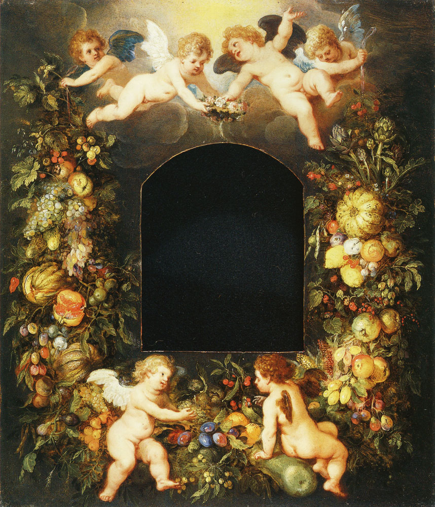 Jan Brueghel the Elder and Hendrick van Balen - Fruit Garland with Angels