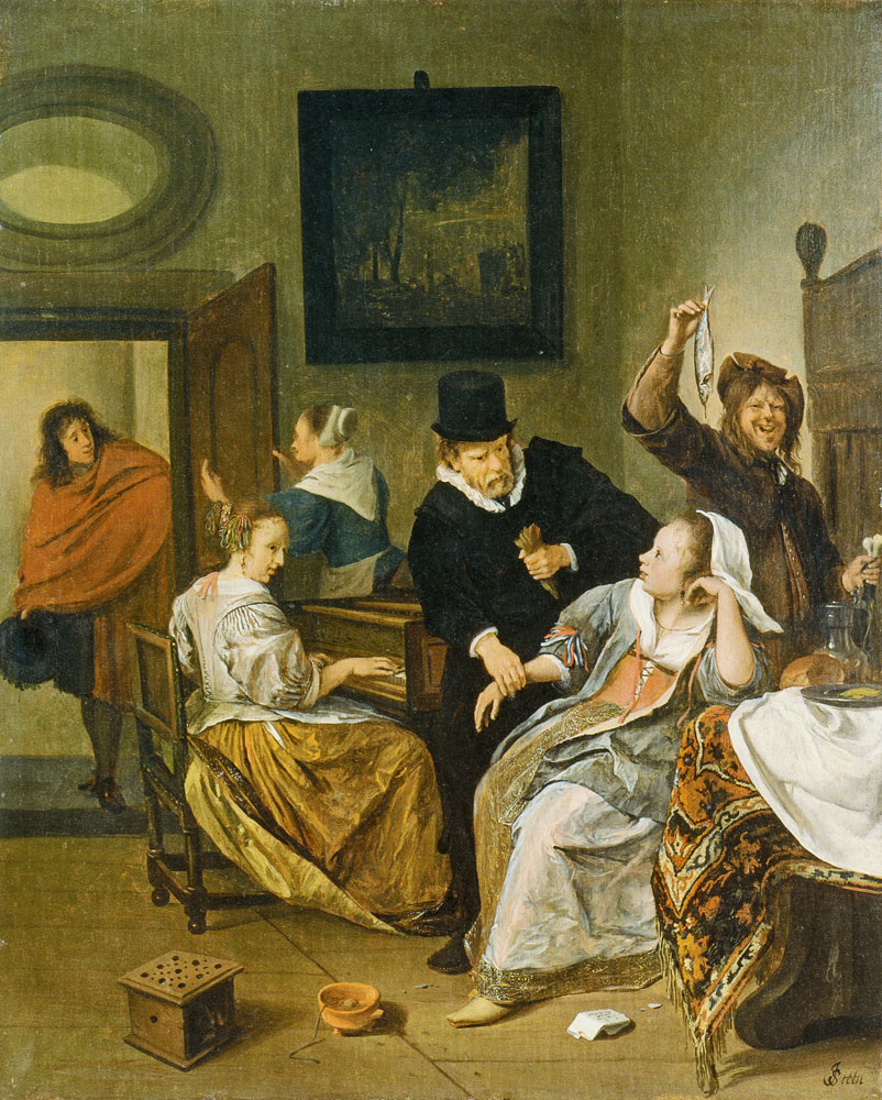 Jan Steen - A Doctor Checking a Woman