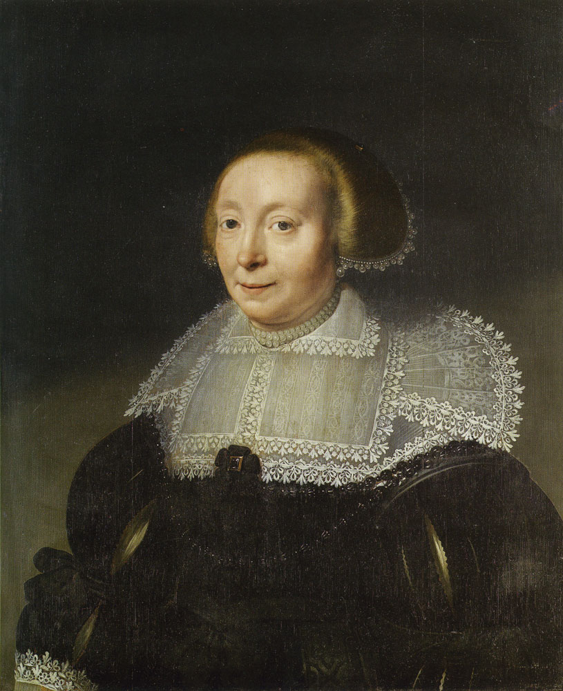 Michiel Jansz. van Mierevelt - Portrait of a Woman with a Lace Collar