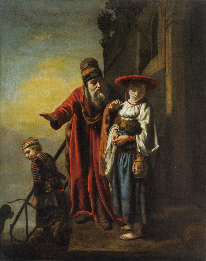 Nicolaes Maes - Abraham Dismissing Hagar and Ishmael