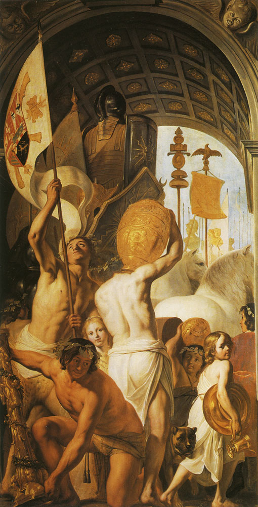 Pieter de Grebber - Triumphal Arch with Bearers of the Spoils of War
