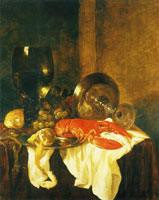 Abraham van Beijeren Still Life with a Lobster