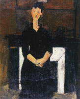 Amedeo Modigliani Woman Seated in front of a Fireplace (Beatrice Hastings)