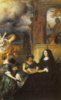 Govert Flinck Hope Comes to Amalia van Solms at the Tomb of Frederik Hendrik
