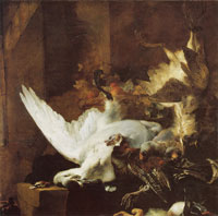 Jan Baptist Weenix Dead Swan and Other Birds