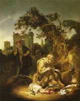 Jan van Noordt Hippocrates visiting Democritus in Abdera