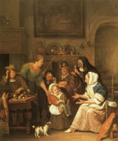 Jan Steen The Feast of Saint Nicholas