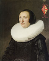 Michiel Jansz. van Mierevelt - Margaretha van Clootwijk, Wife of Jacob van Dalen