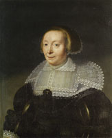 Michiel Jansz. van Mierevelt Portrait of a Woman with a Lace Collar