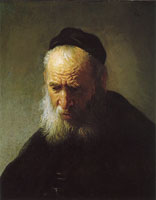 Rembrandt Head of an old man