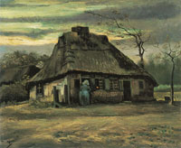 Vincent van Gogh Cottage at Nightfall