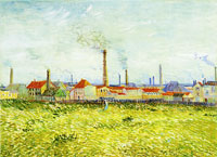 Vincent van Gogh Factories at Asnières