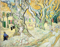 Vincent van Gogh Road Menders in a Lane with Massive Plane Trees