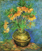 Vincent van Gogh Fritillarias in a Copper Vase