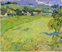 Vincent van Gogh A Group of Houses in a Landscape