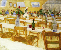Vincent van Gogh Interior of a Restaurant