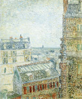 Vincent van Gogh View from Vincent's Window (Rue Lepic)