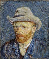Vincent van Gogh Self-Portrait with Gray Felt Hat