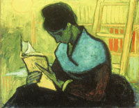 Vincent van Gogh Woman Reading a Novel