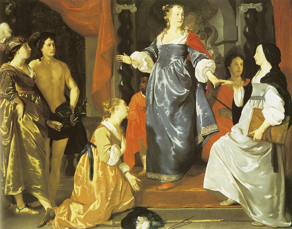 Abraham van den Tempel - The Maid of Leiden Welcomes 'Nering'