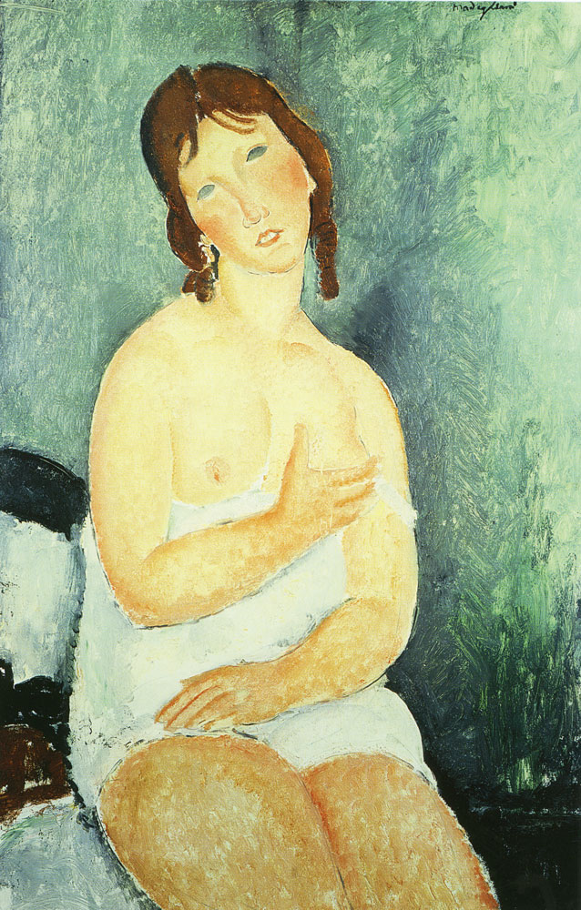 Amedeo Modigliani - Red-haired Young Woman in a Chemise