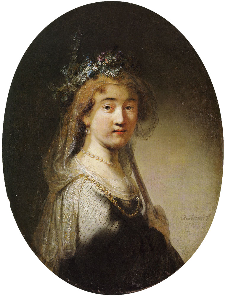 Govert Flinck - A Young Woman as a Shepherdess ('Saskia as Flora')