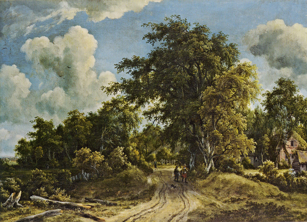 Meindert Hobbema - Woodland Road