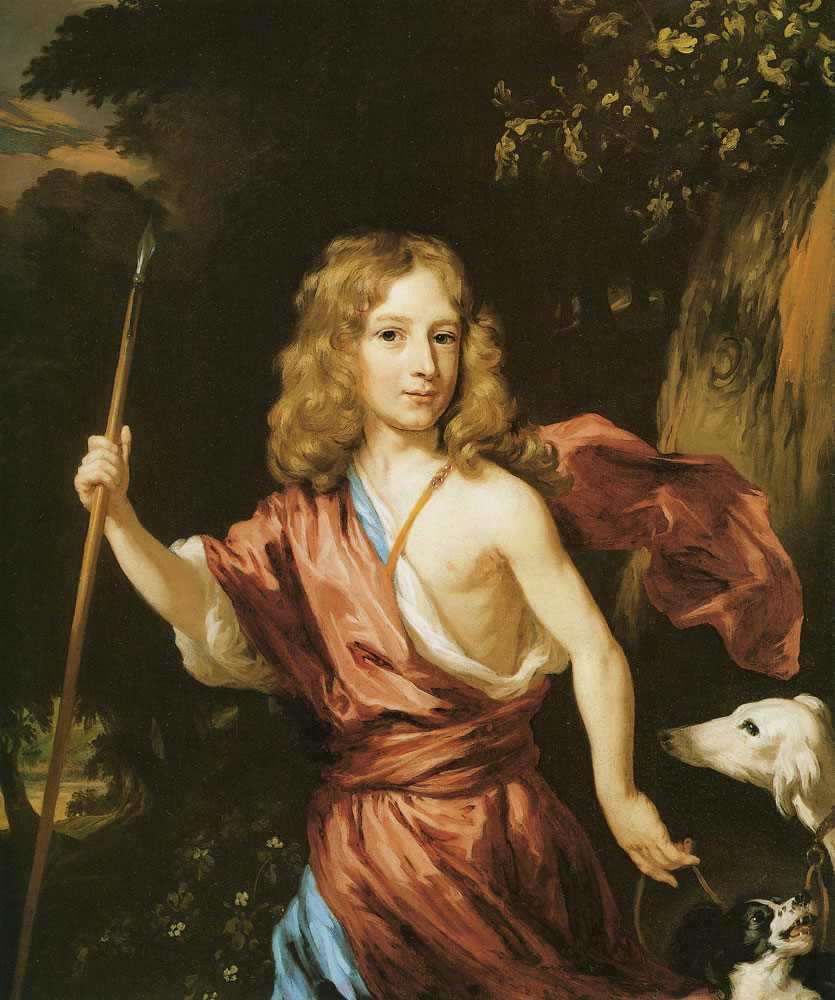 Nicolaes Maes - Portrait of a Boy as Adonis