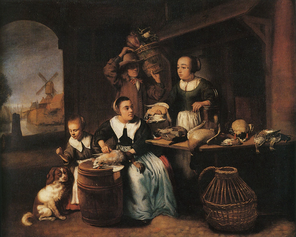 Nicolaes Maes - Poultry Shop