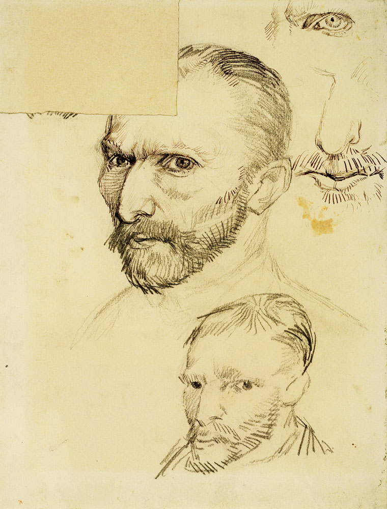 Vincent van Gogh - Two Self-Portraits and Several Details